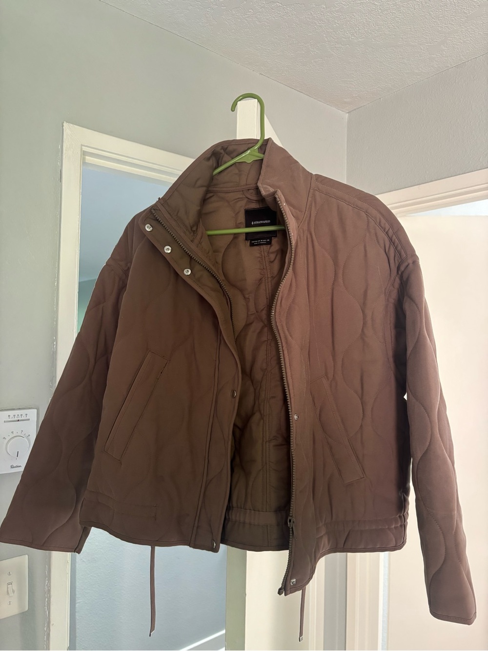 Quilt Jacket - Brown - Stradivarius